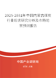 2025-2031年中國內蒙古煤炭行業(yè)現狀研究分析及市場前景預測報告