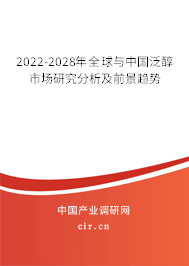 2022-2028年全球與中國泛醇市場研究分析及前景趨勢