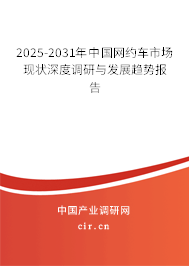 2025-2031年中國網(wǎng)約車市場現(xiàn)狀深度調(diào)研與發(fā)展趨勢報告