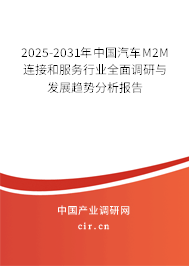 2025-2031年中國汽車M2M連接和服務(wù)行業(yè)全面調(diào)研與發(fā)展趨勢分析報告