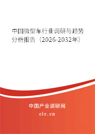 中國微型車行業(yè)調(diào)研與趨勢分析報告（2026-2032年）