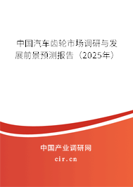 中國汽車齒輪市場調(diào)研與發(fā)展前景預(yù)測報告（2025年）