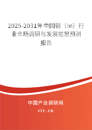 2025-2031年中國銦（In）行業(yè)市場調(diào)研與發(fā)展前景預(yù)測報告