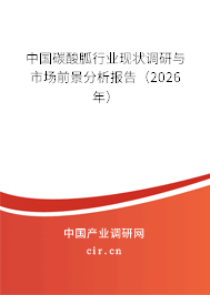 中國碳酸胍行業(yè)現(xiàn)狀調(diào)研與市場前景分析報告（2026年）