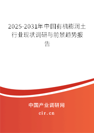 2025-2031年中國有機膨潤土行業(yè)現(xiàn)狀調研與前景趨勢報告