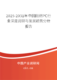 2025-2031年中國阻燃PC行業(yè)深度調(diào)研與發(fā)展趨勢分析報告