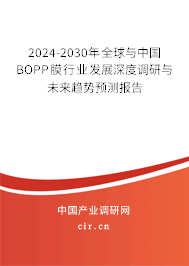 2024-2030年全球與中國(guó)BOPP膜行業(yè)發(fā)展深度調(diào)研與未來(lái)趨勢(shì)預(yù)測(cè)報(bào)告
