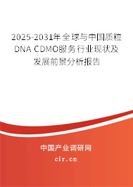 2025-2031年全球與中國質(zhì)粒DNA CDMO服務(wù)行業(yè)現(xiàn)狀及發(fā)展前景分析報告
