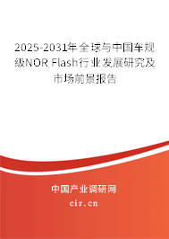 2025-2031年全球與中國(guó)車(chē)規(guī)級(jí)NOR Flash行業(yè)發(fā)展研究及市場(chǎng)前景報(bào)告