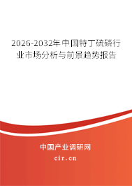 2026-2032年中國(guó)特丁硫磷行業(yè)市場(chǎng)分析與前景趨勢(shì)報(bào)告