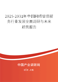 2025-2031年中國網(wǎng)絡(luò)增值服務(wù)行業(yè)發(fā)展全面調(diào)研與未來趨勢報告