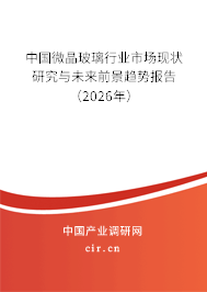 中國微晶玻璃行業(yè)市場現狀研究與未來前景趨勢報告（2026年）