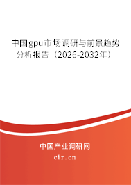 中國(guó)gpu市場(chǎng)調(diào)研與前景趨勢(shì)分析報(bào)告（2026-2032年）