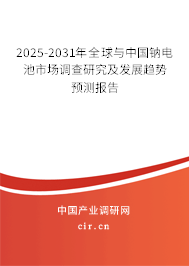 2025-2031年全球與中國(guó)鈉電池市場(chǎng)調(diào)查研究及發(fā)展趨勢(shì)預(yù)測(cè)報(bào)告