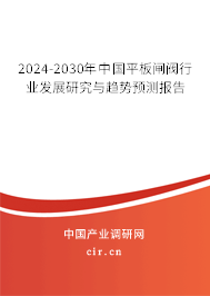2024-2030年中國平板閘閥行業(yè)發(fā)展研究與趨勢(shì)預(yù)測(cè)報(bào)告