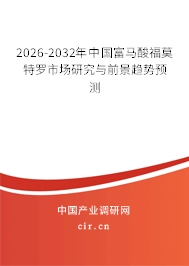 2026-2032年中國富馬酸福莫特羅市場研究與前景趨勢預(yù)測
