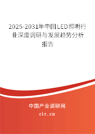 2025-2031年中國LED照明行業(yè)深度調(diào)研與發(fā)展趨勢分析報告
