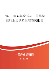 2026-2032年全球與中國醋酸鹽行業(yè)現(xiàn)狀及發(fā)展趨勢報告