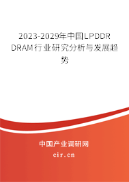 2023-2029年中國LPDDR DRAM行業(yè)研究分析與發(fā)展趨勢